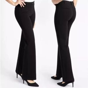 BetaBrand Yoga Dress Pants Womens Size Medium Long Black Stretch Flare w1553-bk